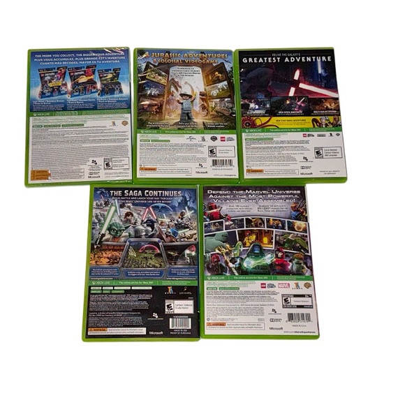 Bundle XBOX 360 LEGO VIDEO GAMES - marvel Star Wars jurassic park DIMENSIONS - Picture 2 of 7
